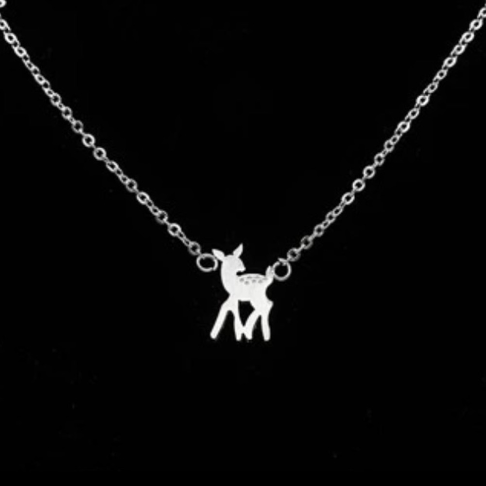 Beautiful Silver Plated Deer/ Bambi Necklace